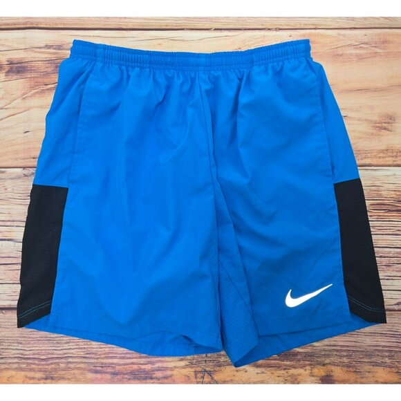 Nike Dri-Fit Mens Blue Athletic Shorts Size Large - Picture 1 of 7